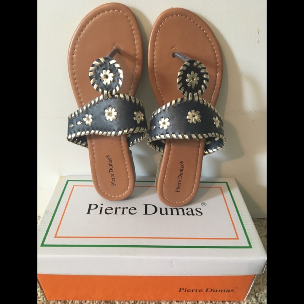 Knock off Jack Rogers navy/gold sz 7.5